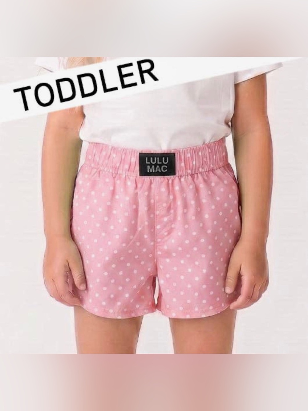Lulu Mac Toddler Mini Dot Pink Shorts